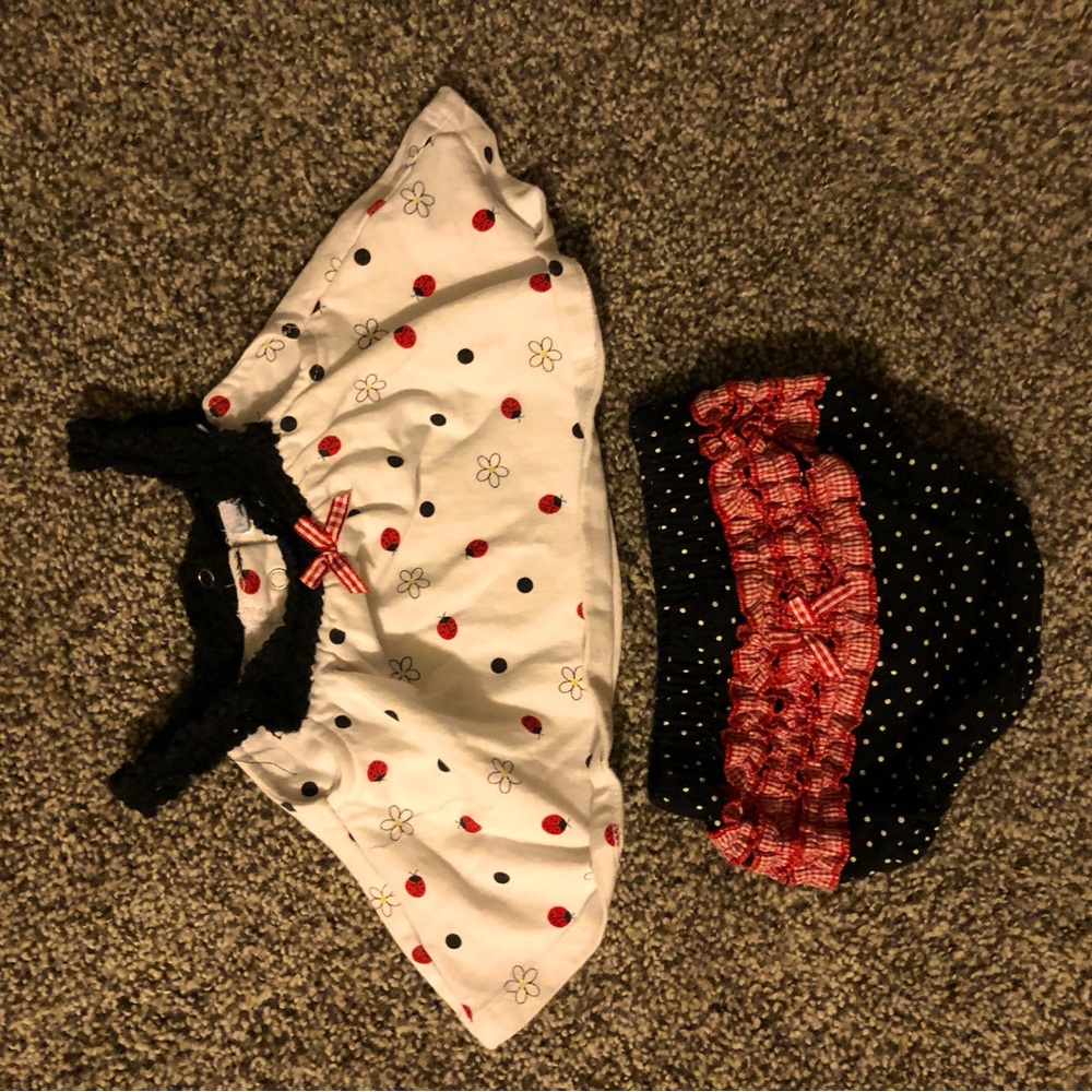 0-3 months ladybug summer dress